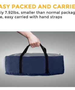 Pacific Pass 2/4/6 Person Family Dome Tent with Removable Rain Fly, Easy Setup for Camp Outdoor Navy Blue 4 Person 27 61yZUvImSmL