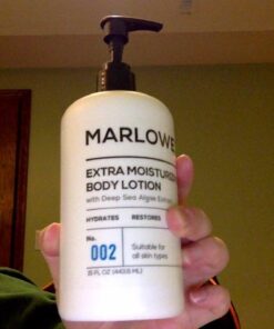 MARLOWE. No. 002 Moisturizing Body Lotion 16 oz, Daily Dry Skin Lotion for Men, Made with Hydrating Natural Aloe Vera, Vegan, Oil Free, Light Fresh Tonka Scent Tonka ( Tonka Bean & Citrus) 20 61yazVWiuRL