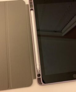 Soke iPad 6th/5th Generation Case with Pencil Holder, Smart iPad 9.7 inch Cases Trifold Stand with Shockproof Soft TPU Back Cover and Auto Sleep/Wake Function for Apple iPad 2018/2017, Violet 79 61ycmFWsKWL