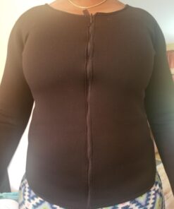 ValentinA Hot Thermo Slimming Long Shirt Workout Sweat Sauna Suit Neoprene Bodysuit Weight Loss Fat Burner for Women S-5XL XXL = US Size L 34 61ycyO7UZL