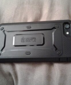 SUPCASE Unicorn Beetle Pro Series Case Designed for iPhone 7 / 8 / iPhone SE 2 (2020) / iPhone SE 3 (2022), Full-body Rugged Holster Case with Built-in Screen Protector (Black) Black/Black 31 61ydvsfEL