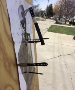 Whetstone Cutlery S-Force Kunai Knives - 12-Pack Black and Green Stainless-Steel Ninja Throwing Knife Set with Cord-Wrapped Handles and Carry Case 36 61yeZhFkQbL