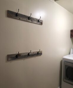 IBosins 10 Pack Heavy Duty Dual Coat Hooks Wall Mounted with 40 Screws Retro Double Hooks Utility Black No Rust Hooks for Coat, Scarf, Bag, Towel, Key, Cap, Cup, Hat (Black) 29 61yfPKcRl3L