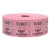 Indiana Ticket CO. 2,000 Pink Raffle Tickets Double Roll, 50/50 Raffle Tickets, Tickets for Events, Carnivals, Door Prizes, Drinks and More 20 61yfhE4avcL