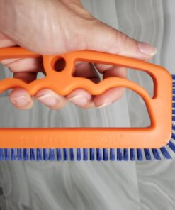 Fuginator Scrub Brush for Tile and Grout: Stiff Nylon Bristle Scrubbing Brush - Bathtub and Shower Scrubber for Floor Joints and Tile Seams - Cleaning Brushes and Supplies for Bathroom and Kitchen Orange/Blue 54 61ygQYWNLL