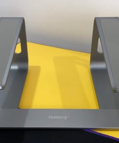 Nulaxy Laptop Stand, Detachable Ergonomic Laptop Mount Computer Stand for Desk, Aluminum Laptop Riser Notebook Stand Compatible with MacBook, Dell XPS, All 10-16" Laptops - Gray A-Grey 33 61ygbTHBbwL