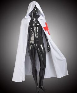 BLESSUME Medieval Templar Knight Cloak White Cape Halloween Costume Robe 11 61ygc2bOfrL