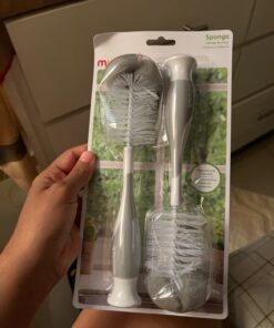 Munchkin® Sponge™ Bottle Brush, Grey, 2 Count (Pack of 1) 29 61ygmrXMi1L