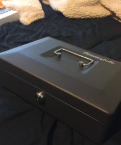 SentrySafe Cash Box, Locking Cash Box With Money Tray, Small, CB-10 40 61yhsA761nL