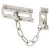 Defender Security U 10304 Chain Door Guard – Door Chain Lock for Door and Home Security, 3-5/16 In., Solid Brass Construction with a Satin Nickel Finish (Single Pack) 11 61yi53GbYHL