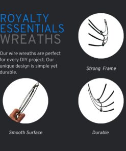 Royalty Essentials 10 Inch Metal Wire Wreath Wire Frame Form Hanger Green 10 Inch Pack of 10 10 Inch, Pack of 10 12 61yirJvpmNL