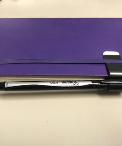 BeeSpring 2X Pen Loop Traveler Notebook Leather Pen Holder with Stainless Steel Clip (Black) 14 61yk1djNM2L