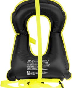 Alternative view of Rrtizan Children Portable Inflatable Life Jacket Snorkel Vest,Swimming Life Vest for Boys & Girls Black