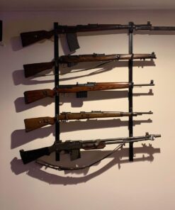 Hold Up Displays USA Made Gun Rack Rifle Shotgun Hanger and Fishing Rod Pole Rack Black Vein 22 61ynPG8aycL