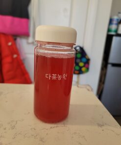 KAYFOOD Daily Kombucha Powder Tea 5g x 20 sticks (100g/3.52oz) with Bottle Sugar Free Diet Tea (SevenBerry Bottle Set) SevenBerry Bottle Set 8.45 Ounce (Pack of 20) 25 61yntEJgx2L