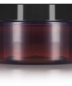 Amber PET Plastic (BPA Free) Refillable Low Profile Jar - 4 oz (6 Pack) 7 61yo9AmkZmL