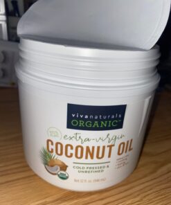 Organic Coconut Oil - Unrefined and Cold-Pressed, Natural Hair Oil, Skin Oil and Cooking Oil with Fresh Flavor, Non-GMO Extra Virgin Coconut Oil (Aceite de Coco), USDA Organic, 32 oz 32 Fl Oz (Pack of 1) 41 61ypLOvyTyL