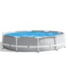 INTEX 26701EH Prism Frame Premium Above Ground Swimming Pool Set: 10ft x 30in – Includes 330 GPH Cartridge Filter Pump SuperTough Puncture Resistant Rust 1185 Gallon Capacity, Gray Frame Pool 6 61ypdoRYviL