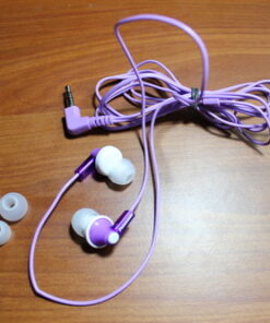 Panasonic ErgoFit Wired Earbuds, In-Ear Headphones with Dynamic Crystal-Clear Sound and Ergonomic Custom-Fit Earpieces (S/M/L), 3.5mm Jack for Phones and Laptops, No Mic - RP-HJE120-V (Purple) Purple 38 61yr0wftDlL