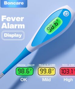 Boncare Thermometer for Adults, Digital and Oral Thermometer for Fever with 10 Seconds Blue 12 61yr73LPDL