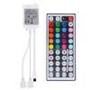 BZONE 2-Port 44 Keys Wireless IR Remote Controller for SMD 5050 3528 RGB LED Strip Lights, Dual 4-pin Output Remote Controller Dimmer for 2pcs RGB LED Strips DC12-24V 2-port Rgb Controller 25 61yreCpTMMS
