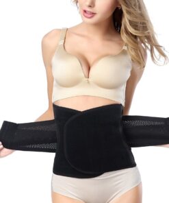 Waist Trimmer Belt-Postpartum Postnatal Recoery Support Girdle Belt Post Pregnancy After Birth Special Belly,Lost Weight Slimming Belt, Tummy Trimer Band Abdomen Abdominal Binder Belly 3XXX-Large:53"Length*9"Width Black 12 61ytvr8yW8L