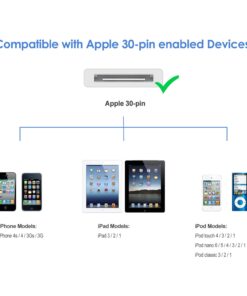 Alternative view of JETech USB Sync and Charging Cable Compatible iPhone 4/4s, iPhone 3G/3GS, iPad 1/2/3, iPod, 3.3 Feet (Black) Black