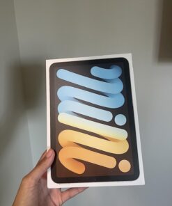 Apple iPad Mini (6th Generation): with A15 Bionic chip, 8.3-inch Liquid Retina Display, 64GB, Wi-Fi 6, 12MP front/12MP Back Camera, Touch ID, All-Day Battery Life – Starlight WiFi Without AppleCare+ 26 61yw9X4BUL