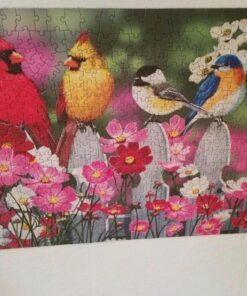 SUNSOUT INC - Songbirds and Cosmos - 500 pc Jigsaw Puzzle by Artist: William Vanderdasson - Finished Size 18" x 24" - MPN# 30448 17 61yyLW2NADL 1