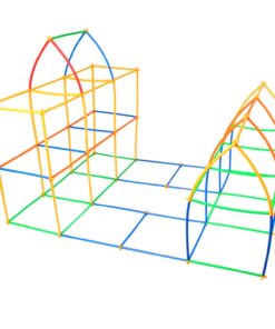 Straw Constructor STEM Building Toys 800 pcs-Colorful Interlocking Plastic Enginnering Toys- Fun- Educational- Safe for Kids- Develops Motor Skills-Construction Blocks- Best Gift for Boys and Girls 19 61yydMAqGYL