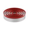 Cookie Cutter Set, 5Pc. 4", 3.3", 2.5",1.7", 1" Round Metal Baking Cutter for Pastry, Biscuits, Dumpling Wrapper and Boxed Cake 5pcs 10 61yzeyPktL