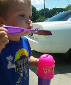 Fubbles Bubbles No-Spill Bubbles Tumbler | Bubble toy for babies toddlers and kids of all ages | Includes 4oz bubble Solution and bubble wand (tumbler colors may vary) 31 61z0H9f52PL