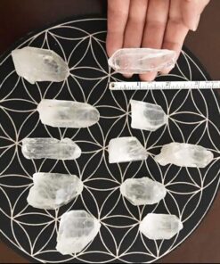 JIC Gem 1 Lb Natural Clear Quartz Crystals Points Bulk Stones and Crystals High Energy Raw White Quartz Crystals Healing Rough Stones Natural Quartz Cluster with Box 1LB 49 61z1t5m5LbL