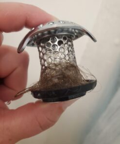 TubShroom Ultra Revolutionary Bath Tub Drain Protector Hair Catcher/Strainer/Snare Stainless Steel, 1-Pack, Silver Stainless Single 42 61z2kcmvqL