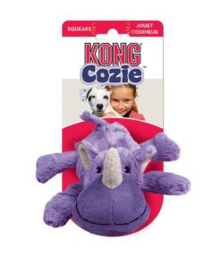 KONG - Cozie™ Rosie Rhino - Indoor Cuddle Squeaky Plush Dog Toy - For Medium Dogs 22 61z2y8pDU9L