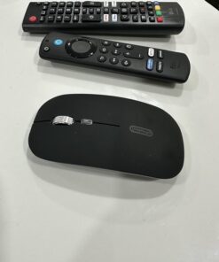 Uiosmuph LED Wireless Mouse, G12 Slim Rechargeable Silent Mouse, 2.4G Portable USB Optical Computer Mice with USB Receiver and Type C Adapter (Matte Black) Matte Black 32 61z38mPiWBL