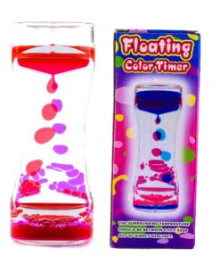 YUE Action Liquid Timer 2 Pack/Liquid Motion Bubbler Timer for Calming Sensory Toys, Autism Toys,Fidget Toy, Children Activity, Desk Toys,Novelty Gifts, Assorted Colors (Green+Red Set) Green+red Set 16 61z3nLfGAWL