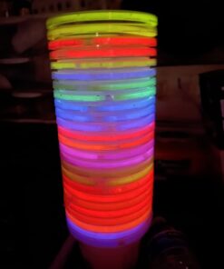 NEON GLOWING PARTY CUPS 16 oz Multi Color Light Up Cups Blacklight Party Glow Sticks Glow Party Glow In The Dark Party Decorations Favors Drink Supplies. 22 61z6c4gtqoL