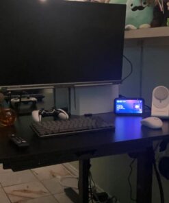 SHW Memory Preset Electric Height Adjustable Standing Desk, 48 x 24 Inches, Black 48-Inch 40 61z7sgsQtdL