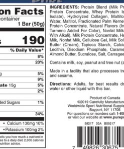 Pure Protein Bars, High Protein, Nutritious Snacks to Support Energy, Low Sugar, Gluten Free, Chocolate Peanut Caramel, 1.76oz, 12 Pack (Packaging May Vary) 28 61z86cRpByL