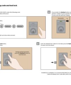 Kwikset 92640-001 Contemporary Electronic Keypad Single Cylinder Deadbolt with 1-Touch Motorized Locking, Satin Nickel, 8 x 4 x 6 44 61zA0SQj1rL