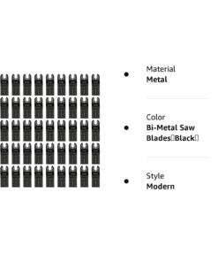 HOTBEST 50 Pack Bi-Metal Oscillating Multi Tool Quick Release Saw Blades Multitool Blade Fits for Porter Cable,Rockwell,Makita,Black & Decker Dremel etc. 15 61zAjKHb5KL