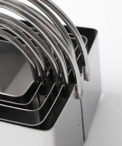 Cookie Cutters Set of 10, 5 sizes round and 5 sizes square Stainless steel Biscuit cutters with handles 25 61zBSJHWgEL