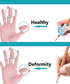 Mlife Pencil Grips - 10PCS Children Pencil Holder Writing Aid Grip Trainer, Ergonomic Training Pen Grip Posture Correction Tool for Kids (Set of 10PCS) 1 Count (Pack of 10) 18 61zBsbtebSL