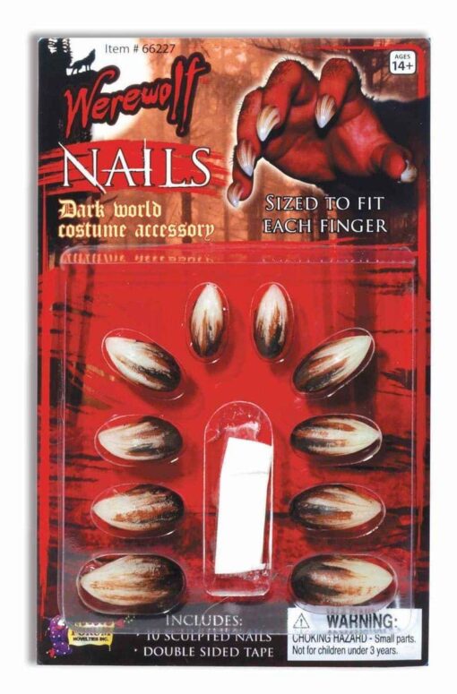 Forum Novelties 66227 Werewolf Nails Toy, Standard, Multicolor