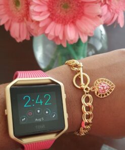 1928 Jewelry Women's Swarovski Element Crystal Heart Charm Toggle Link Bracelet Light Rose Pink 22 61zCePJP12L