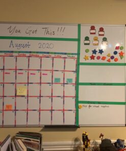 VIZ-PRO Magnetic Whiteboard/Dry Erase Board, 48 X 36 Inches, Silver Aluminium Frame 31 61zD7avYL