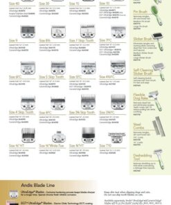 Andis – 21641, Ultra Edge Dog Clipper Blade – Carbon-Infused Steel With Exclusive Hardening Process, Long-Lasting Blades, 3/32-Inch Cut Length – For Dogs & Medium-Sized Animals, Size-T-84, Chrome T-84: 3/32" (2.4 mm) 9 61zDuE4YmQL