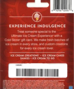 Alternative view of Cold Stone Creamery Gift Card $25