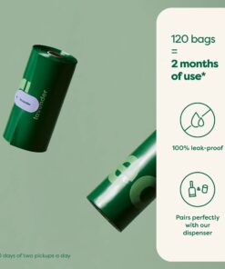 Earth Rated Dog Poop Bags, Guaranteed Leak Proof and Extra Thick Waste Bag Refill Rolls For Dogs, Lavender Scented, 120 Count 120 Bags Lavender-Scented 31 61zHkup6ruL